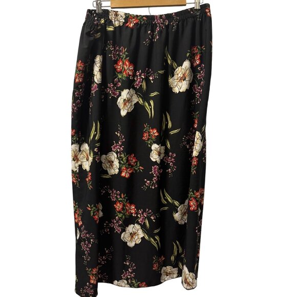 CW Classics Floral & Polka Dot Reversible Skirt Sz 1X Polyester women skirt - Picture 10 of 12